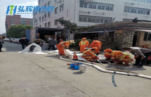 连云区管道修复现场